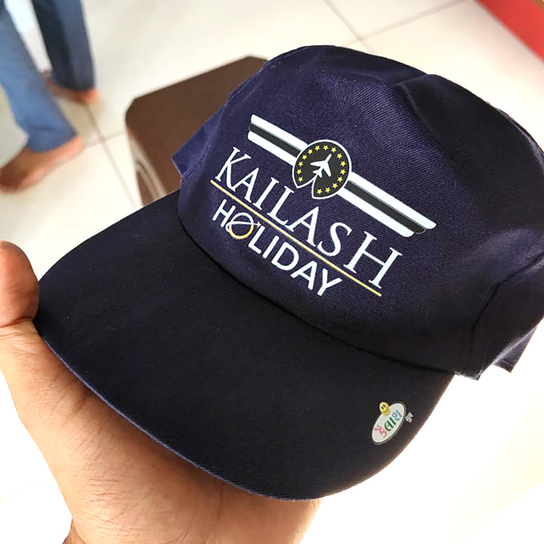 Custom Cotton Polyester Promotional Cap – DTF Printed with Adjustable Velcro Fit