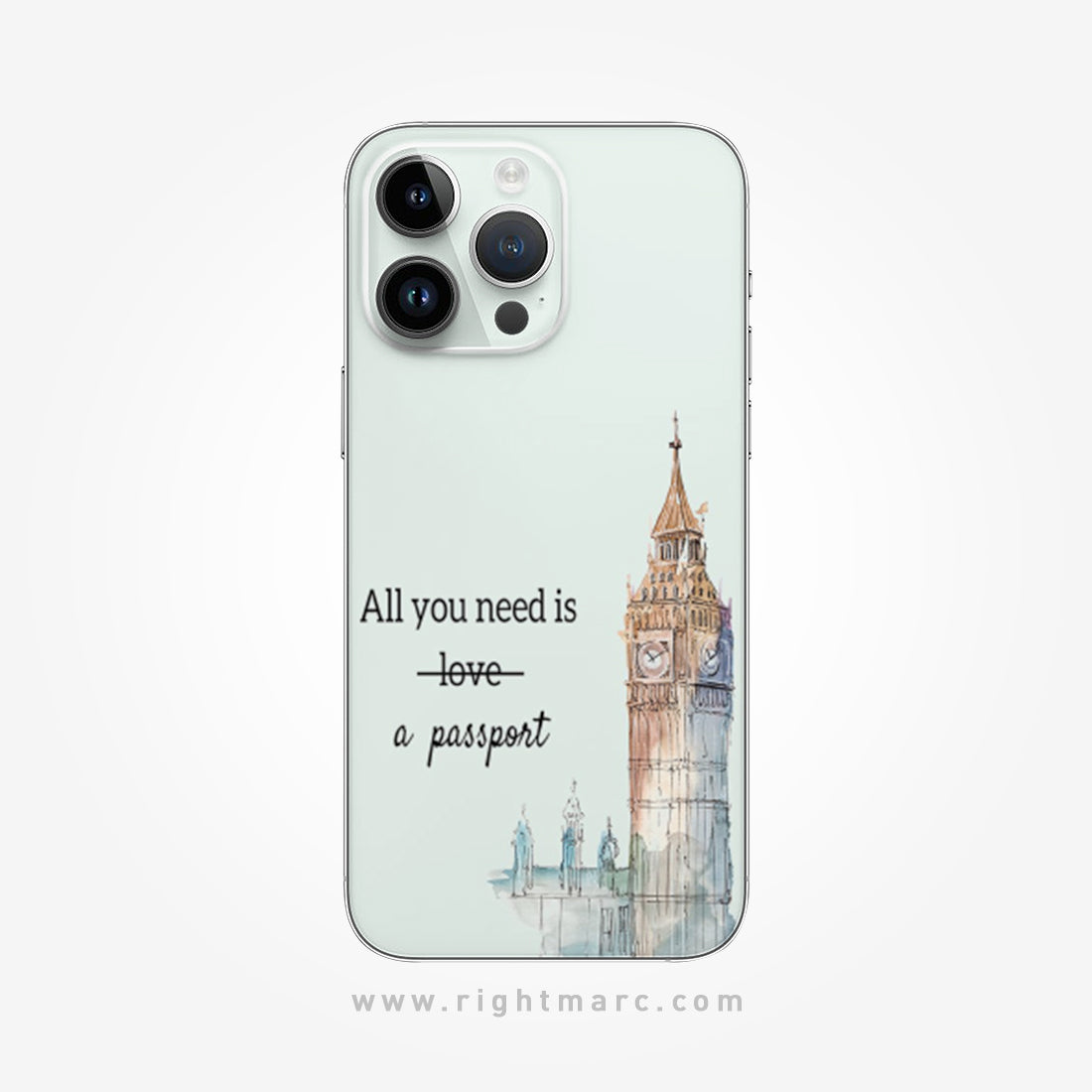 All You Need is Passport Mobile Skin Wrap - Right Marc