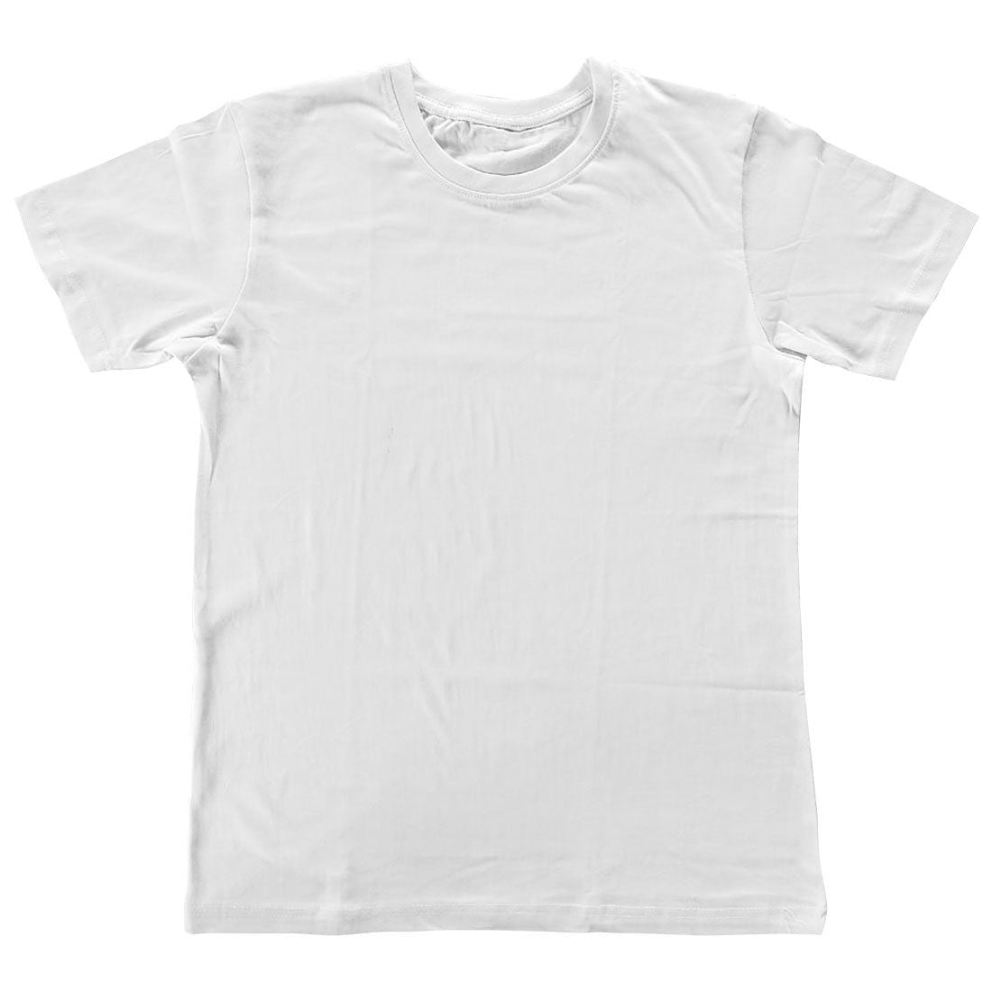Baby Boy or Girl's Plain Round Neck Half Sleeve Super Combed Cotton Kid's T-Shirt - Right Marc