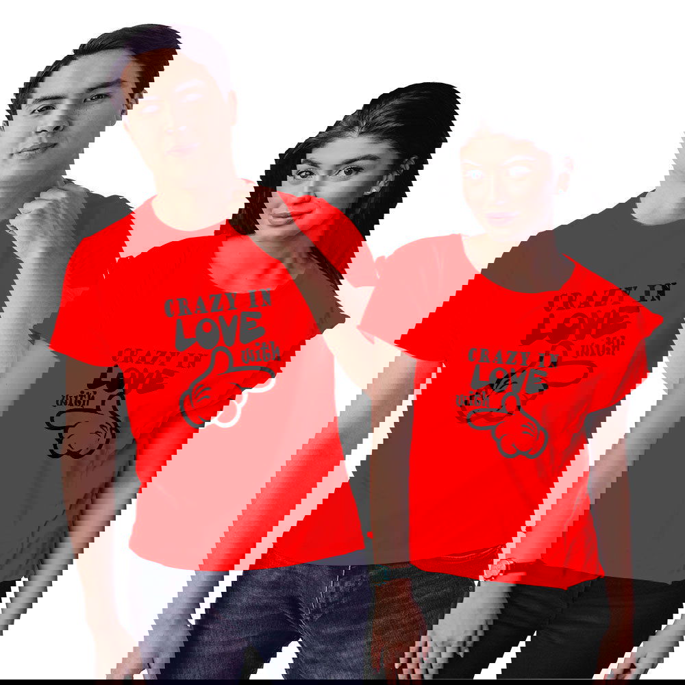 Crazy in Love Couple T-shirt - Right Marc