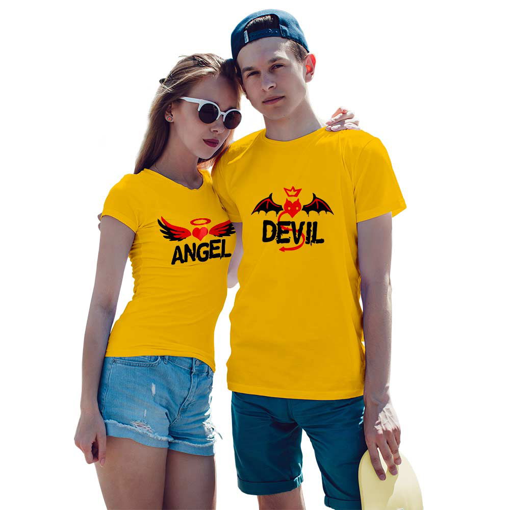 Devil and Angel Couple T-shirt - Right Marc