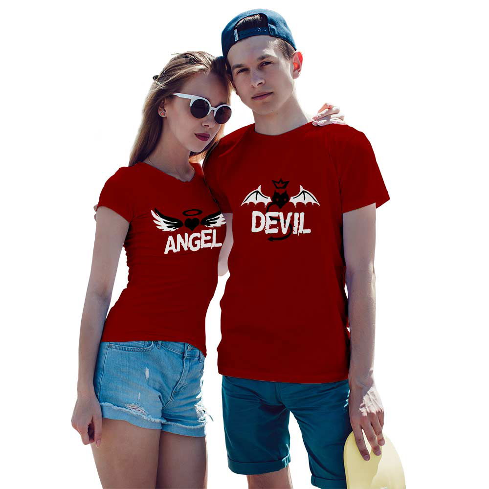 Devil and Angel Couple T-shirt - Right Marc