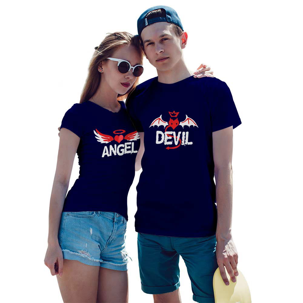 Devil and Angel Couple T-shirt - Right Marc