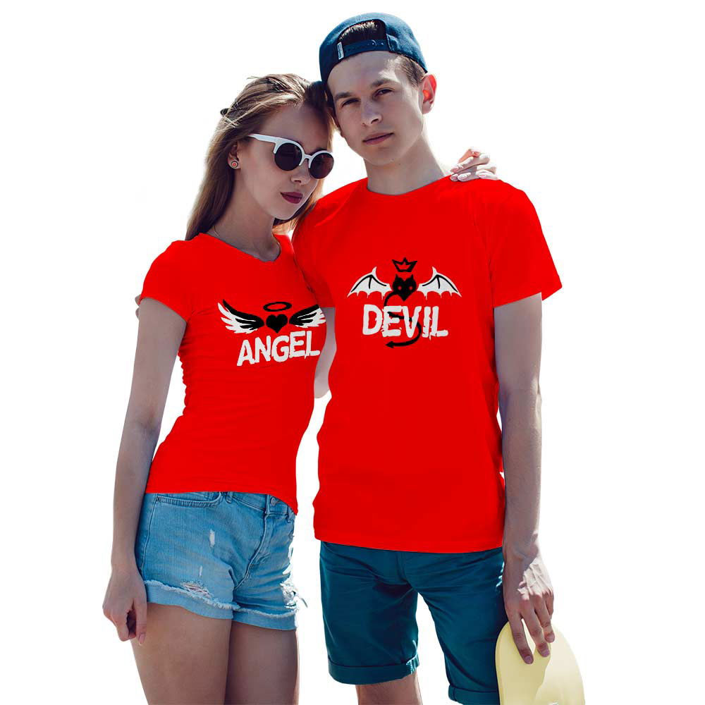 Devil and Angel Couple T-shirt - Right Marc