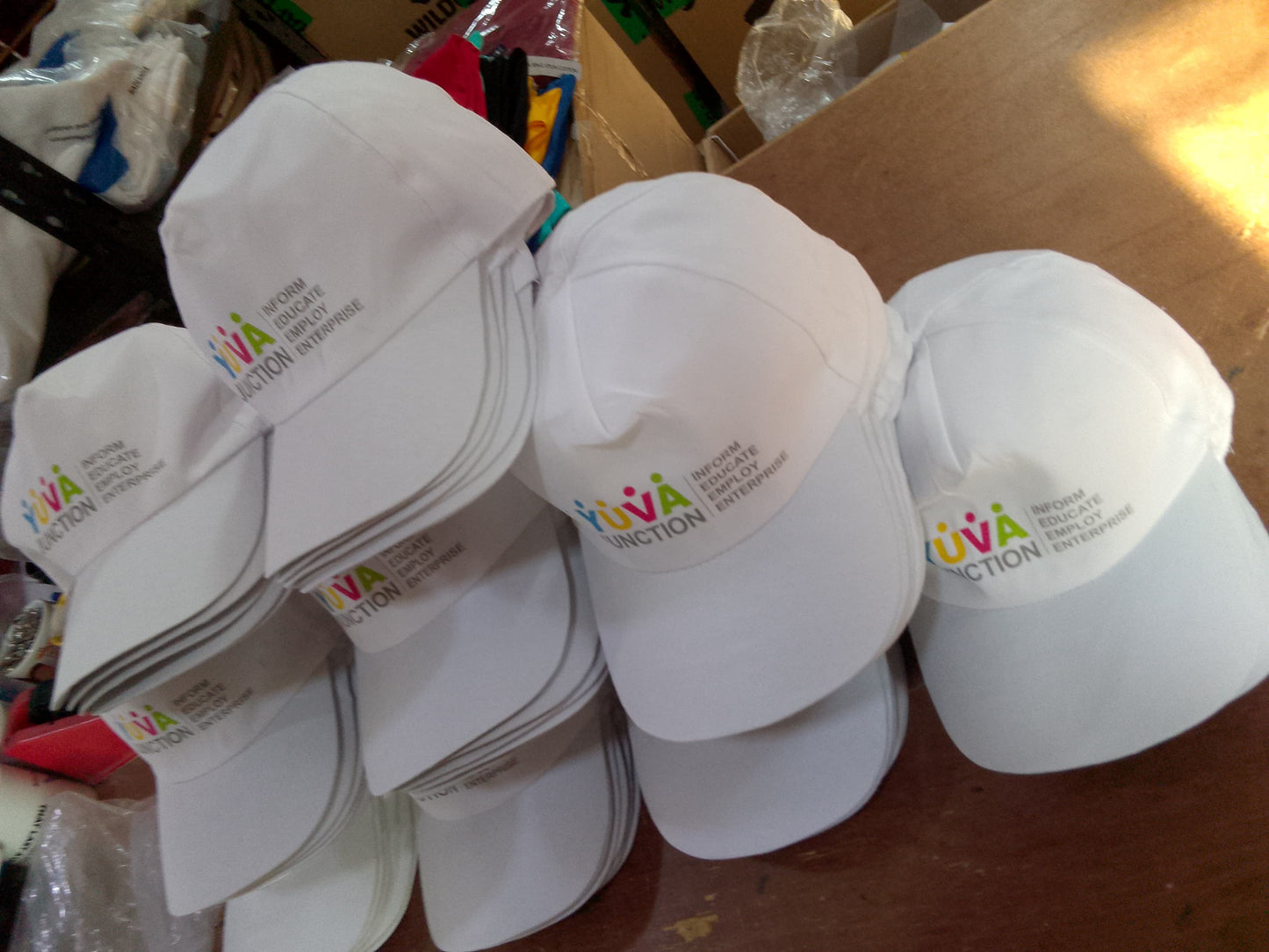 Custom Cotton Polyester Promotional Cap – DTF Printed with Adjustable Velcro Fit