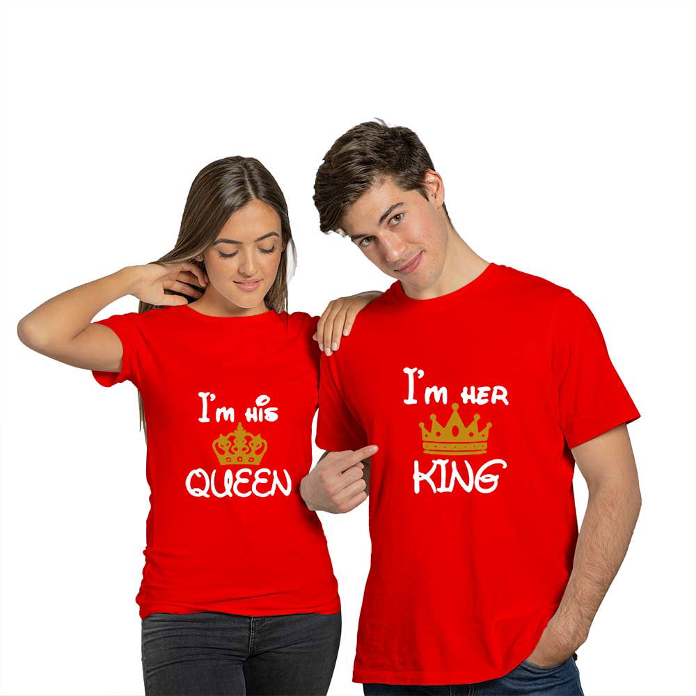 I Am Her King and I Am His Queen Couple T-shirt - Right Marc