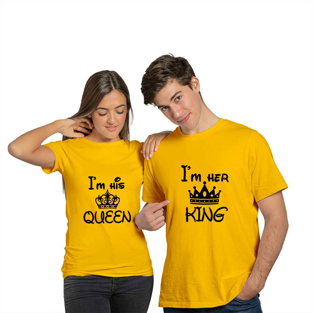 I Am Her King and I Am His Queen Couple T-shirt - Right Marc
