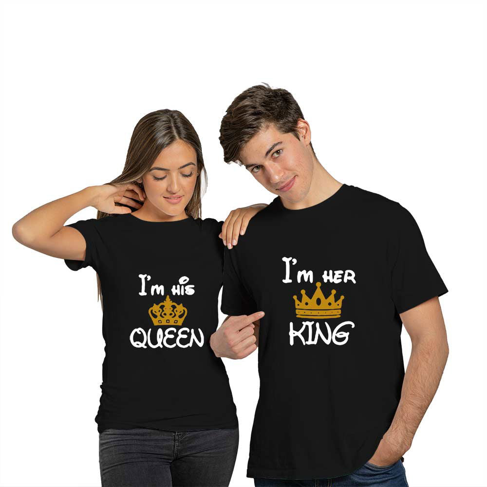 I Am Her King and I Am His Queen Couple T-shirt - Right Marc