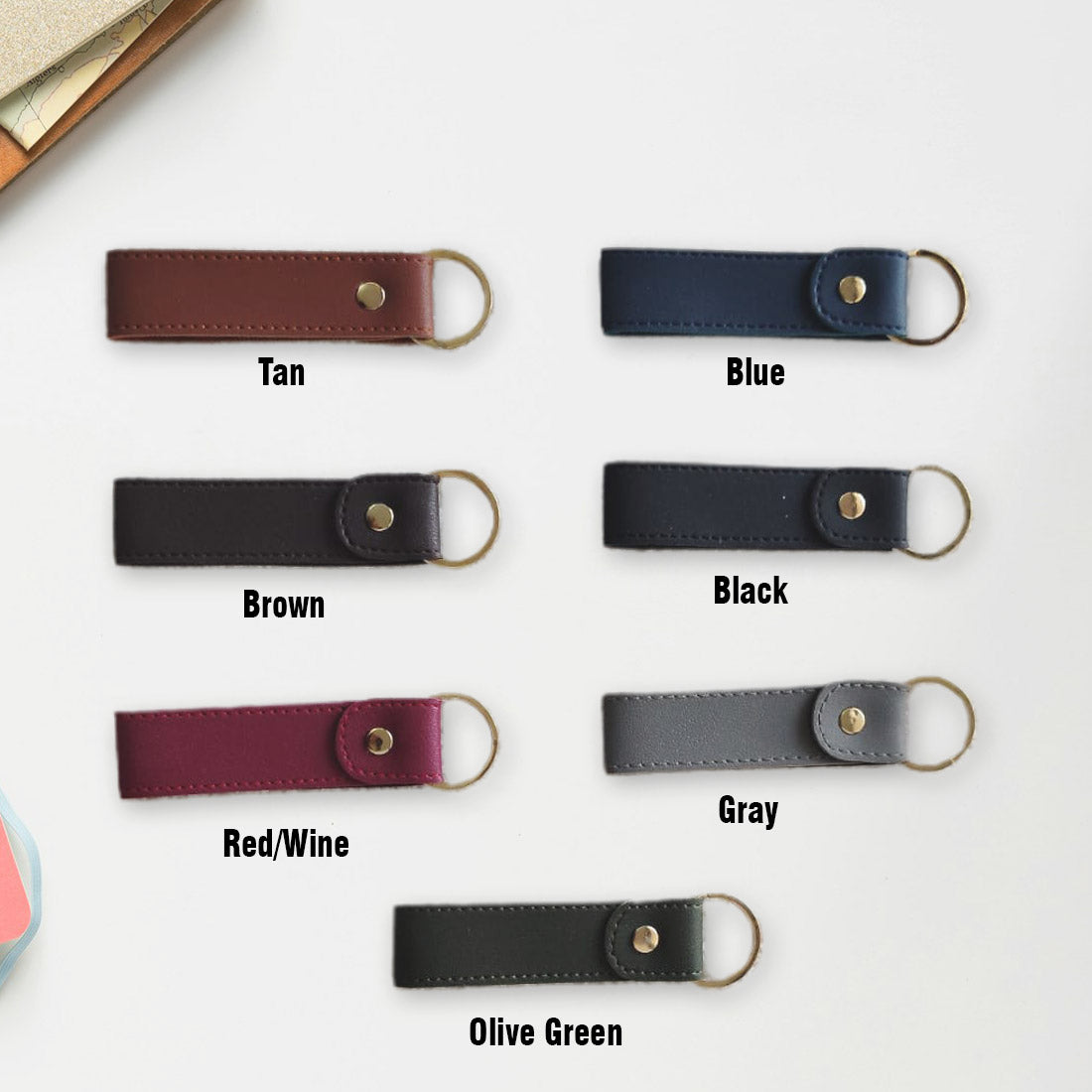 Men's Wallet and Keychain Imported Leather Combo