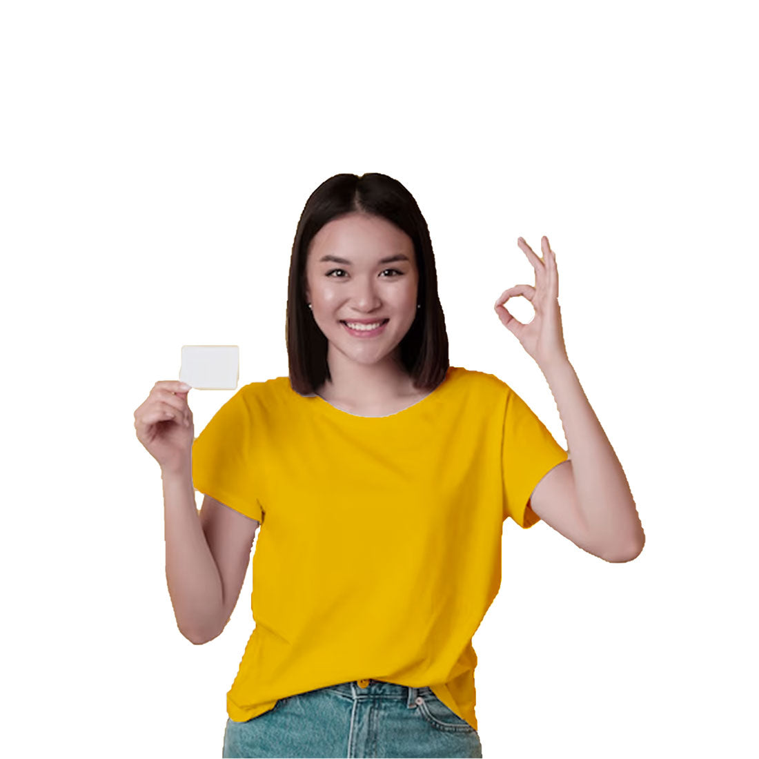 Kids Ring Spun Plain Yellow Cotton T-shirts for Girls - Right Marc