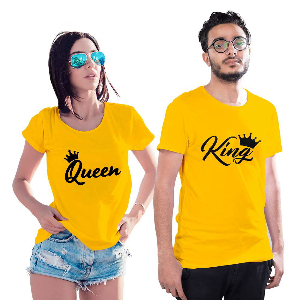 King and Queen Couple T-shirt - Right Marc
