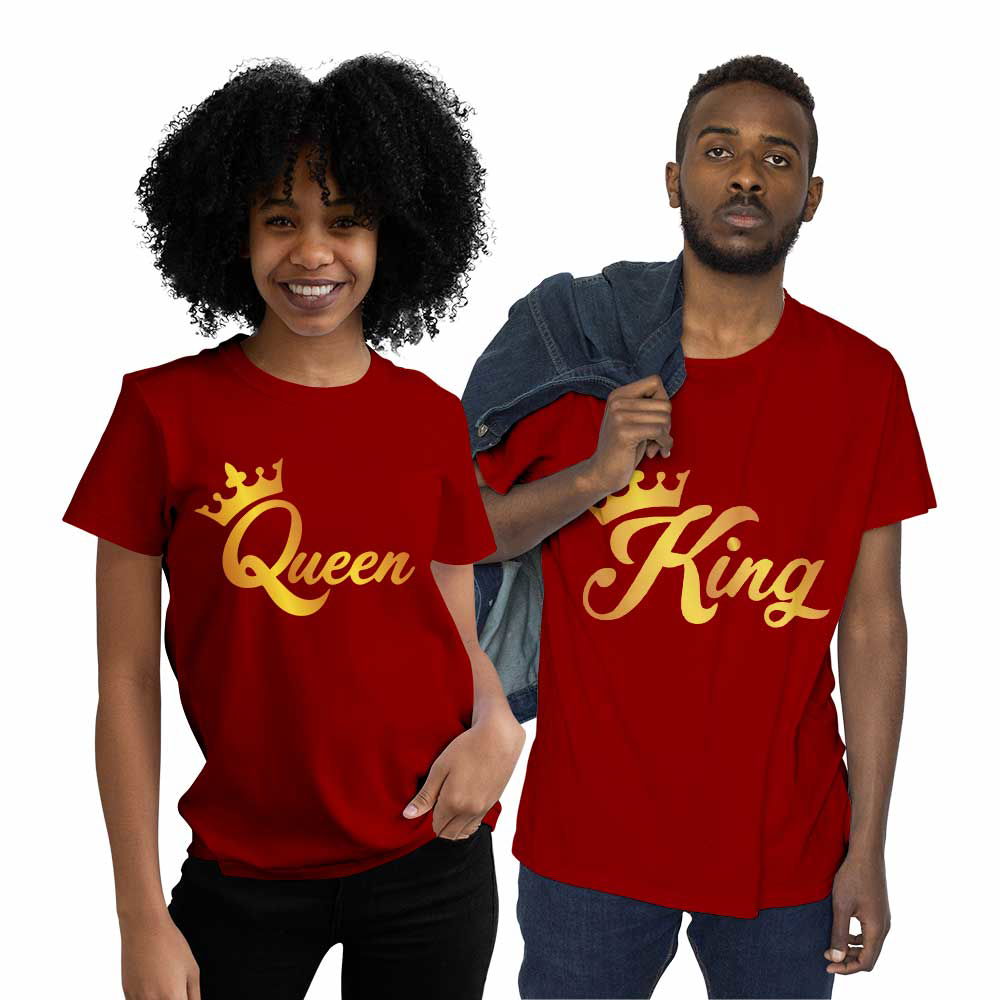 King and Queen Couple T-shirt - Right Marc