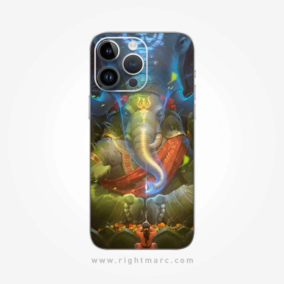 Lord Ganesh Mobile Skin Wrap - Right Marc