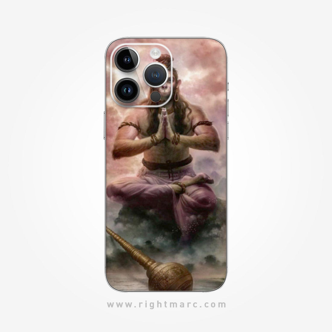 Lord Hanuman Mobile Skin Wrap - Right Marc