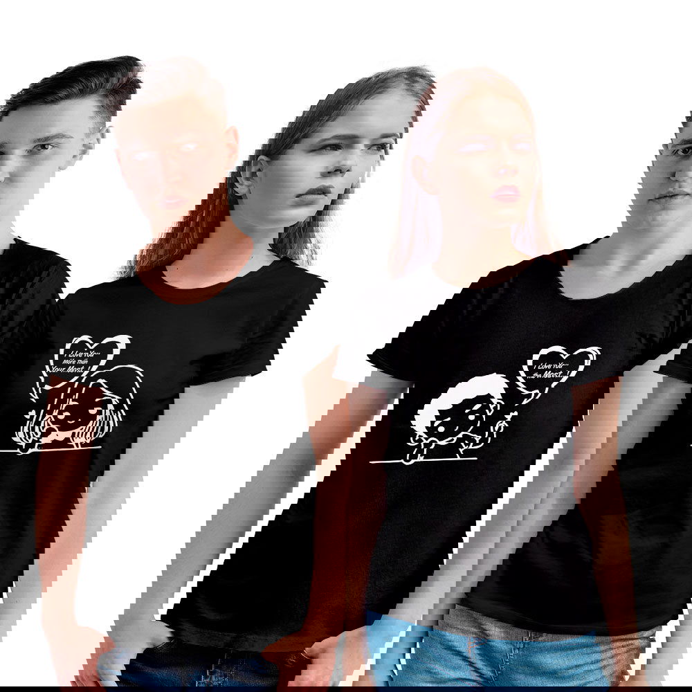 Love You The Most Couple T-shirt - Right Marc