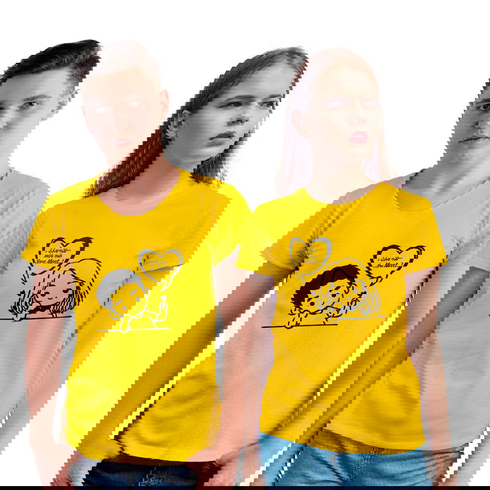 Love You The Most Couple T-shirt - Right Marc