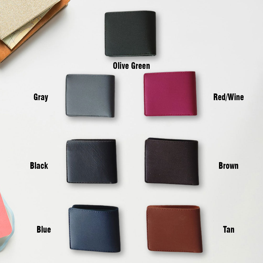 Men's Wallet and Keychain Imported Leather Combo