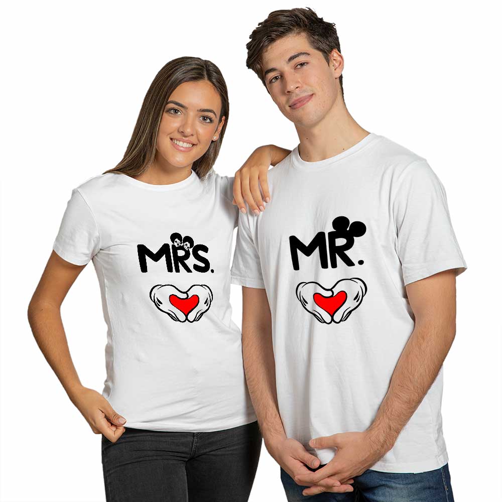 Mr and Mrs Couple T-shirt - Right Marc