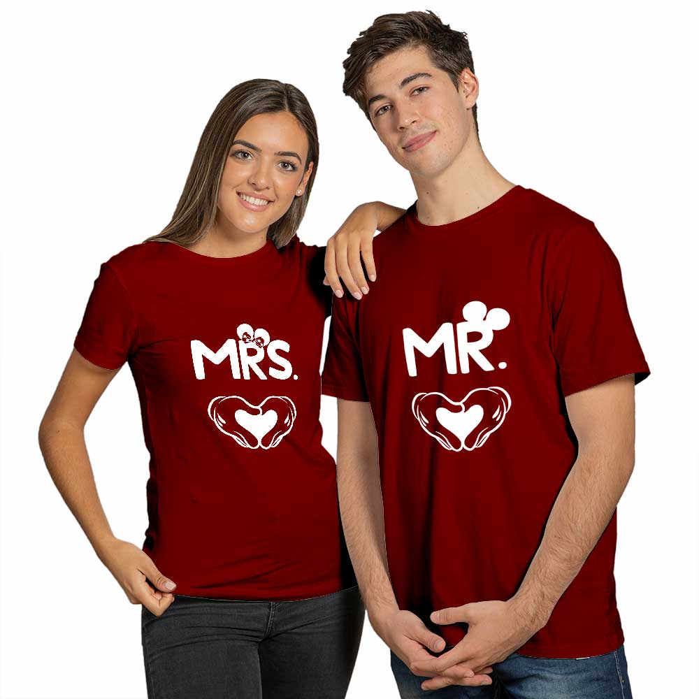 Mr and Mrs Couple T-shirt - Right Marc
