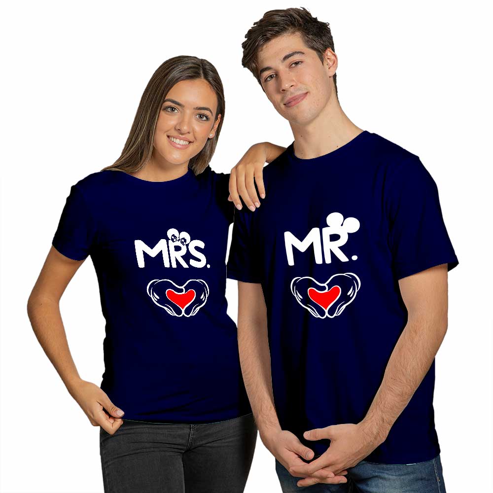 Mr and Mrs Couple T-shirt - Right Marc