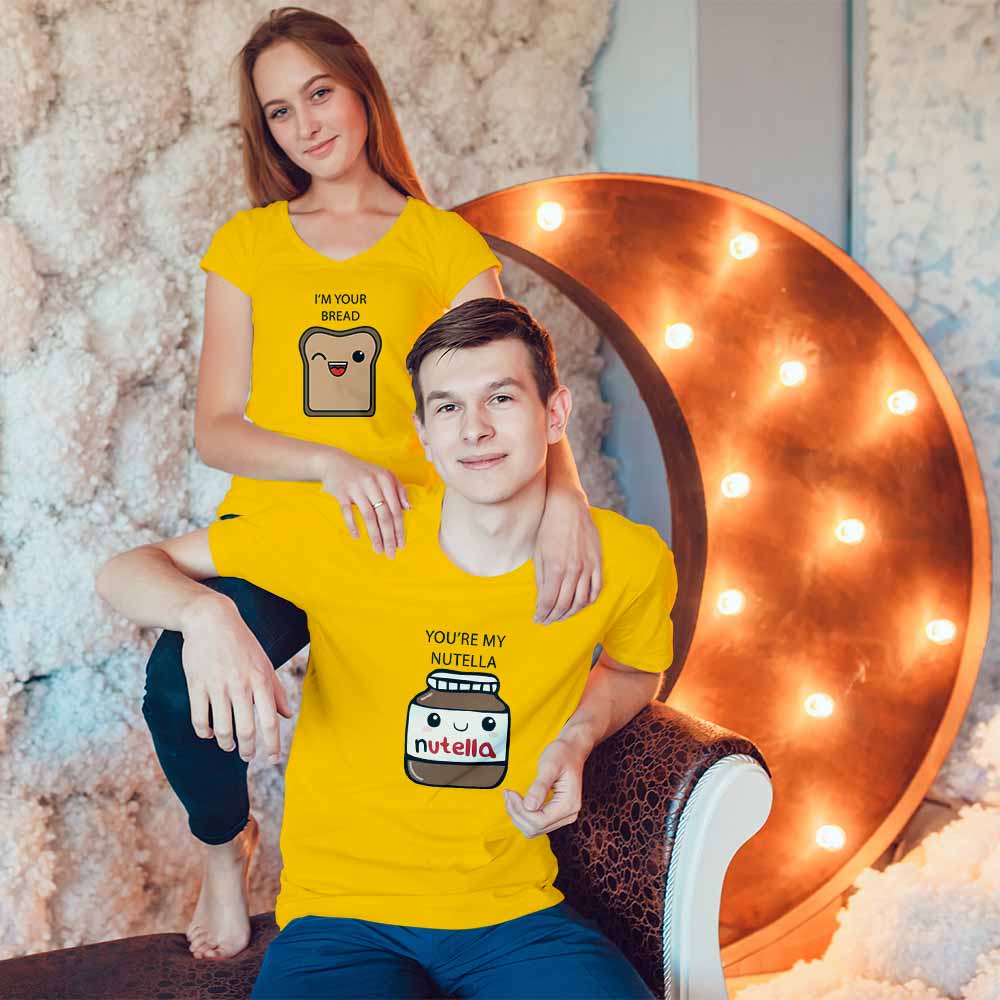 Nutella and Bread Couple T-shirt - Right Marc