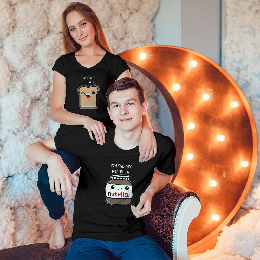 Nutella and Bread Couple T-shirt - Right Marc