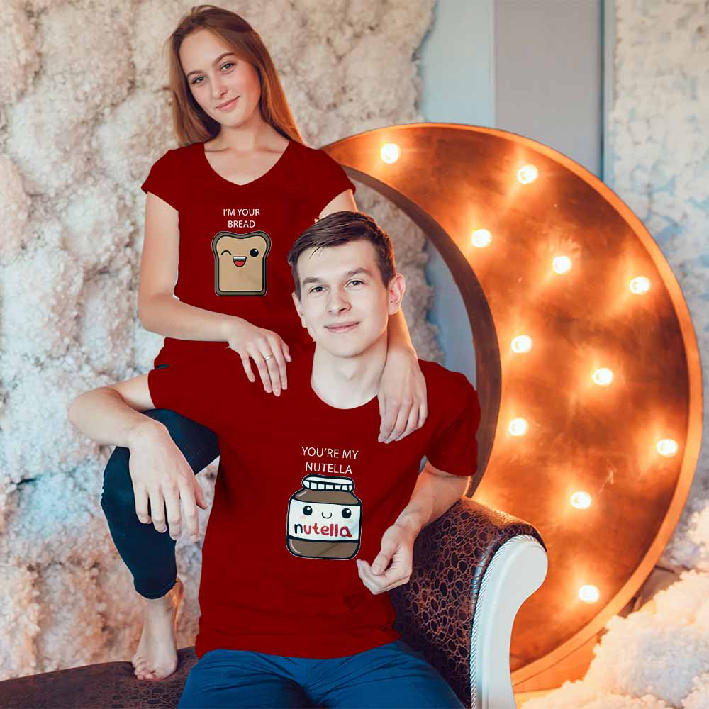 Nutella and Bread Couple T-shirt - Right Marc