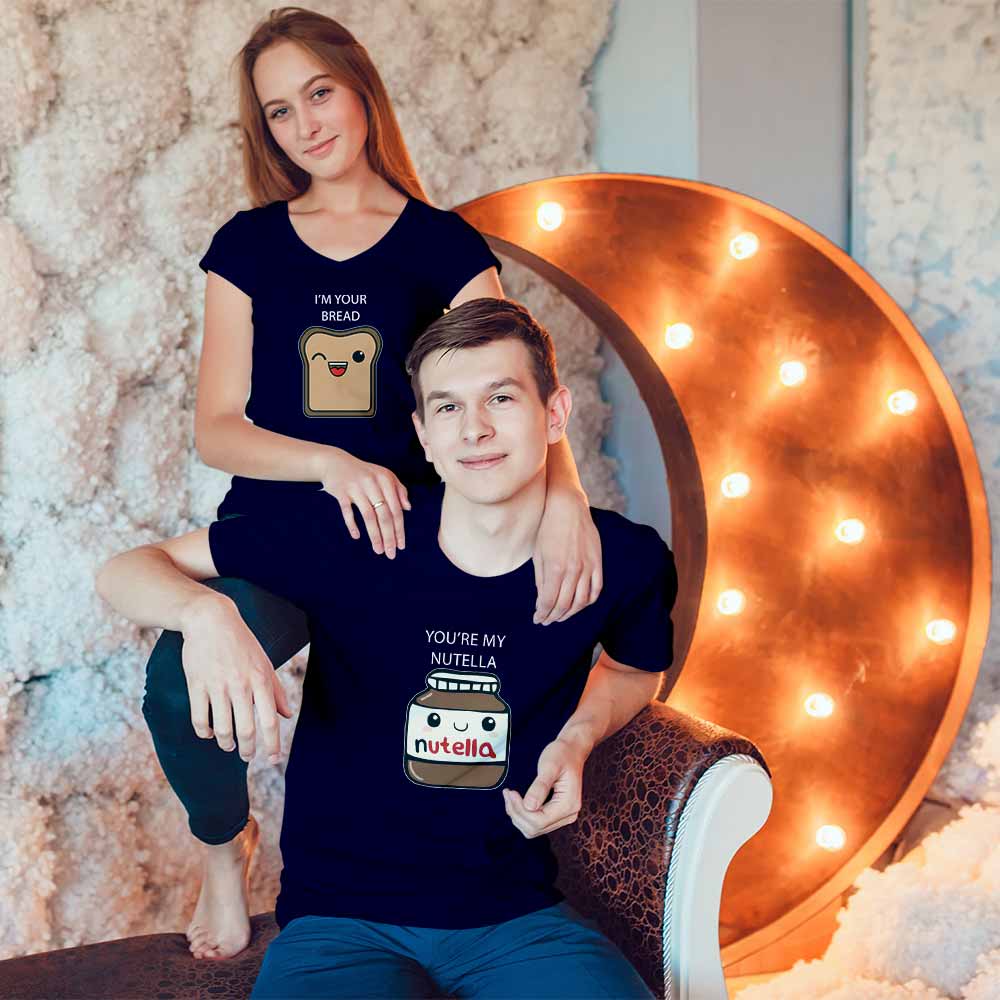 Nutella and Bread Couple T-shirt - Right Marc