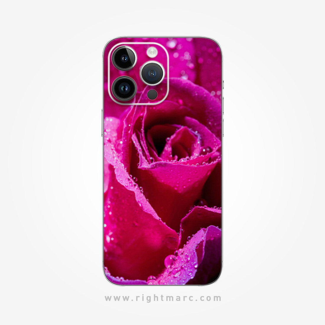 Red Rose Mobile Skin Wrap - Right Marc