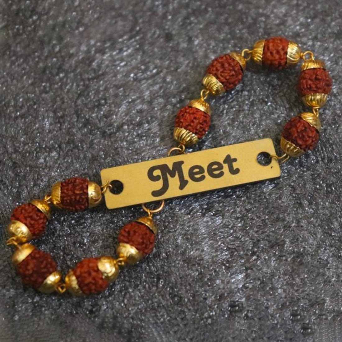 Sacred Customized Rudraksha Rakhi - Right Marc