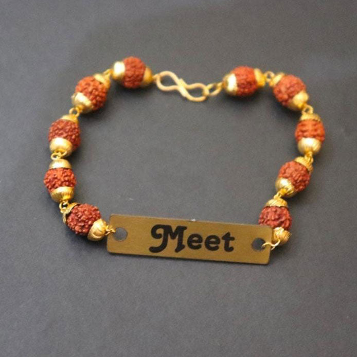 Sacred Customized Rudraksha Rakhi - Right Marc