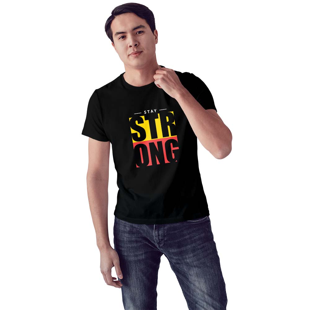 Stay Strong Printed Unisex Graphics T-shirt for Men and Women - Right Marc