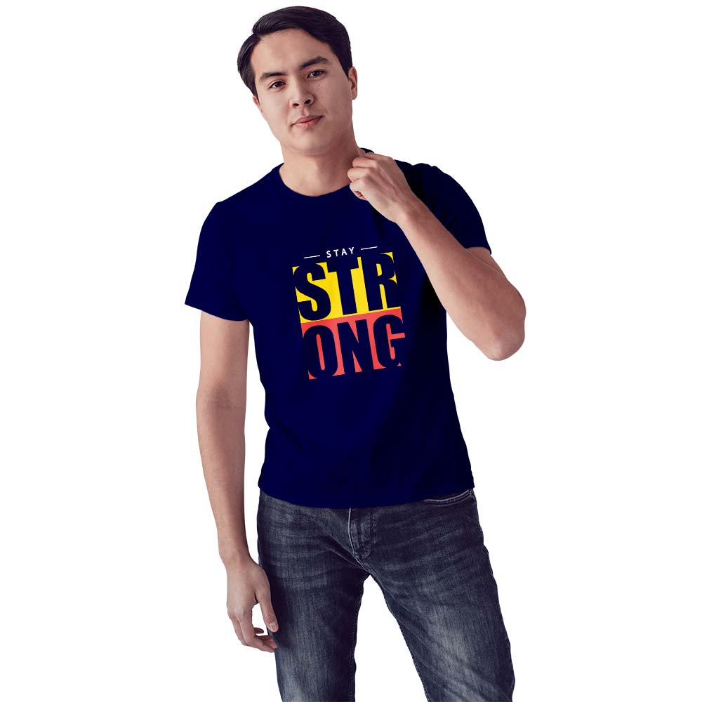 Stay Strong Printed Unisex Graphics T-shirt for Men and Women - Right Marc