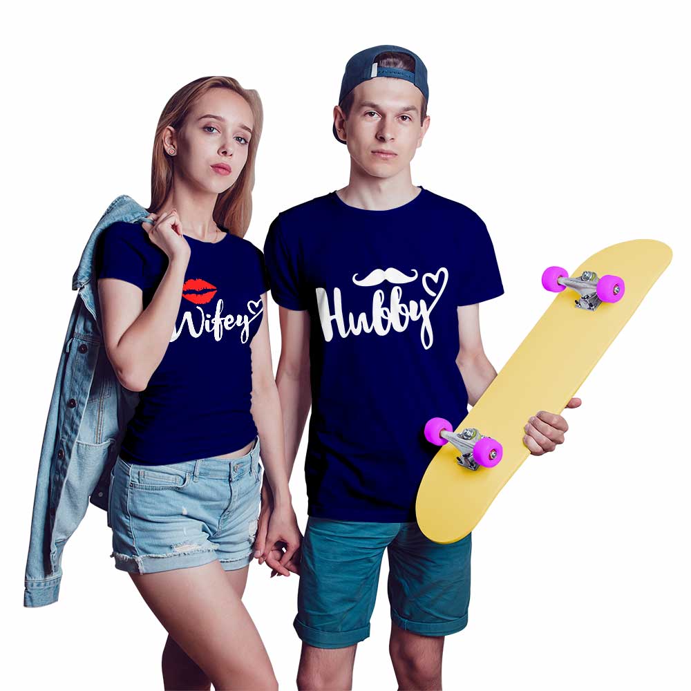 Wifey and Hubby Couple T-shirt - Right Marc