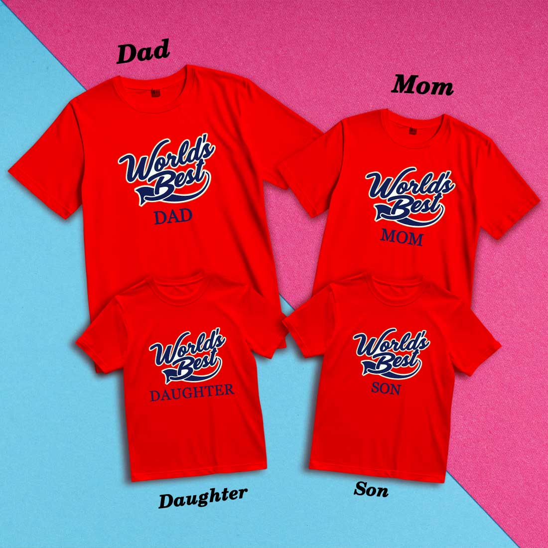 Matching Family Cotton T-Shirts - Comfy, Stylish & Fun (D7)