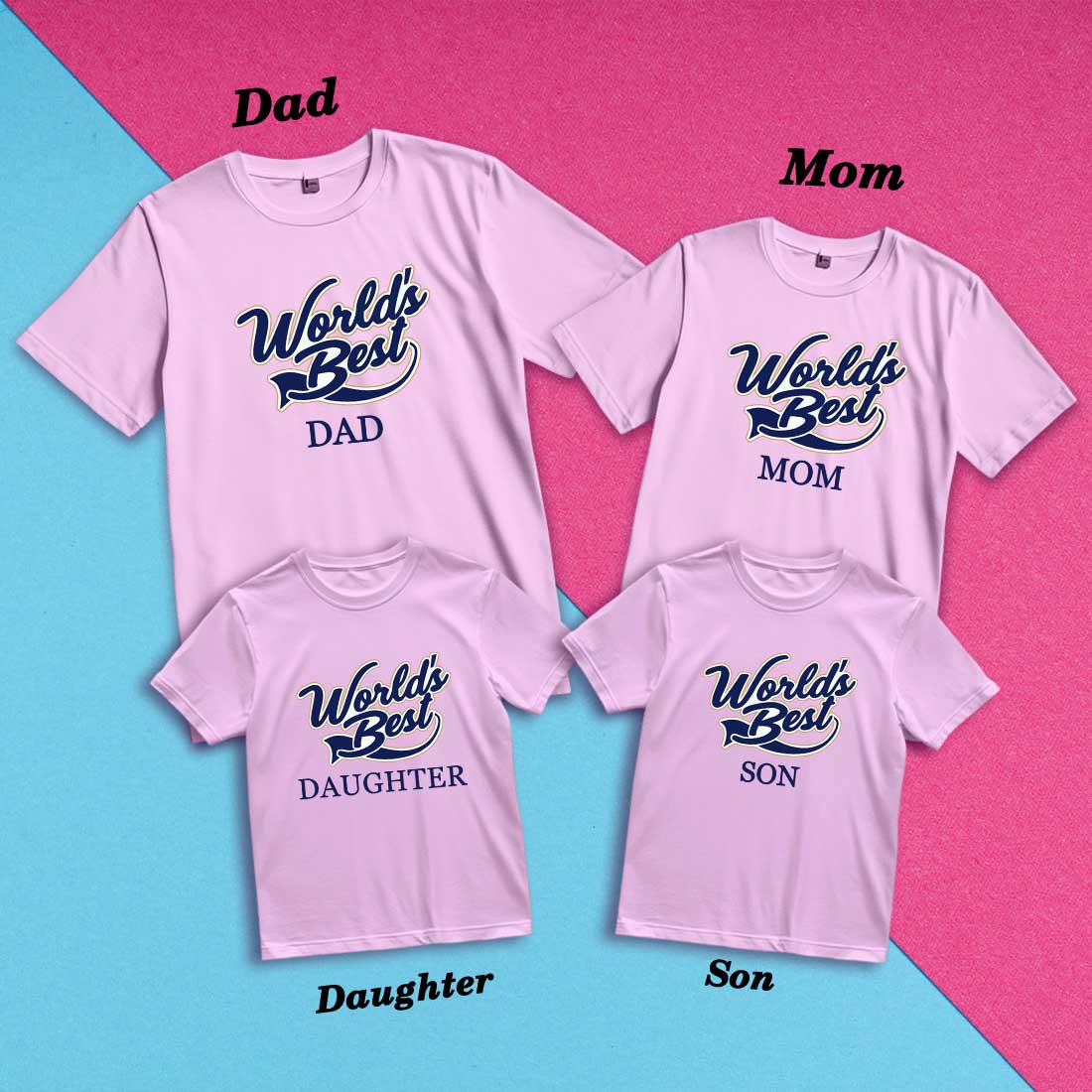 Matching Family Cotton T-Shirts - Comfy, Stylish & Fun (D7)