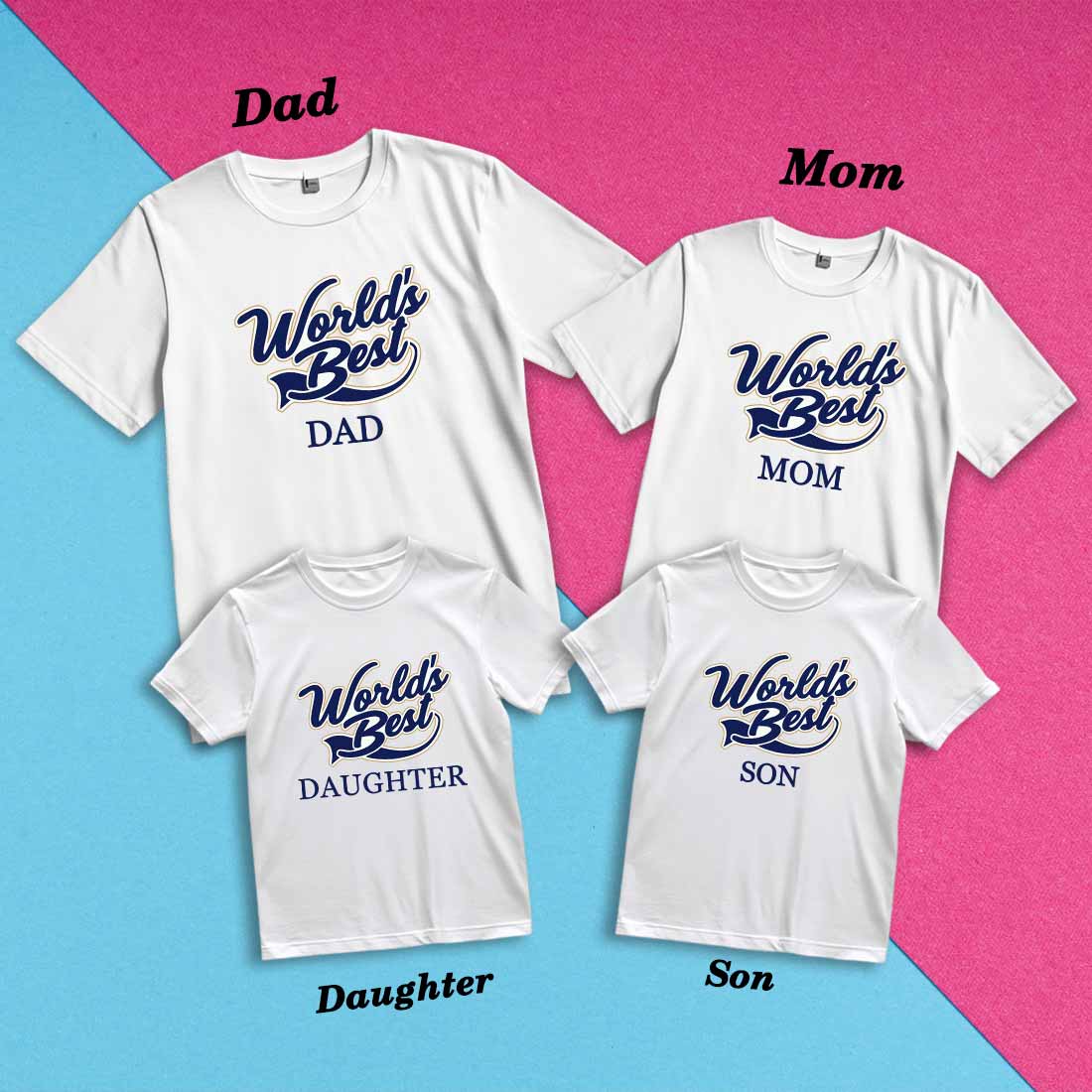 Matching Family Cotton T-Shirts - Comfy, Stylish & Fun (D7)