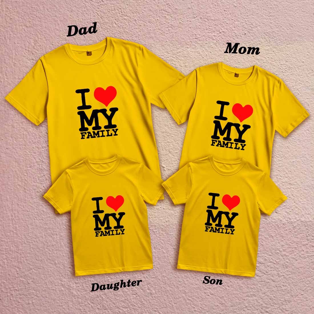 I Love My Family T-Shirt - Matching Cotton Tees for All! (D3)