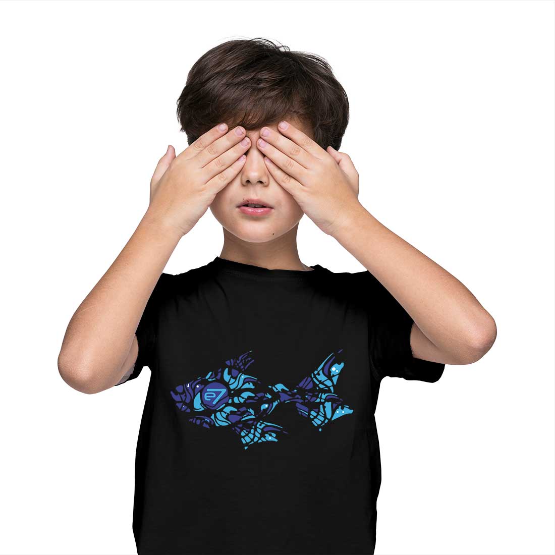Fish Printed Kids T-Shirt - Super Combed Cotton, Soft & Playful! (D70)