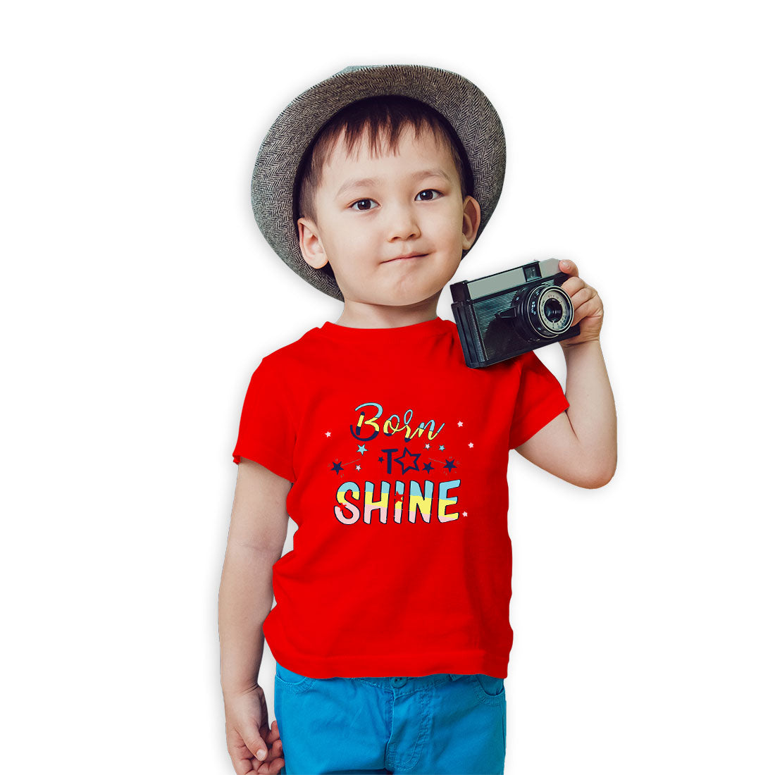 Born to Shine - Kids' Super Combed Cotton T-Shirt (D88)