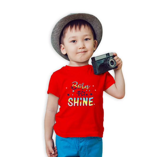 Born to Shine - Kids' Super Combed Cotton T-Shirt (D88)
