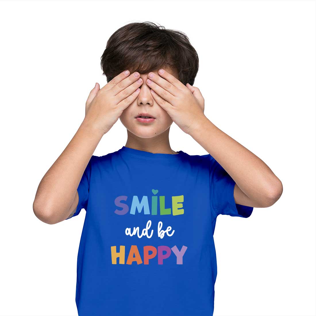 Smile and Be Happy Kids T-Shirt - Soft Cotton Comfort for Everyday Joy (D105)