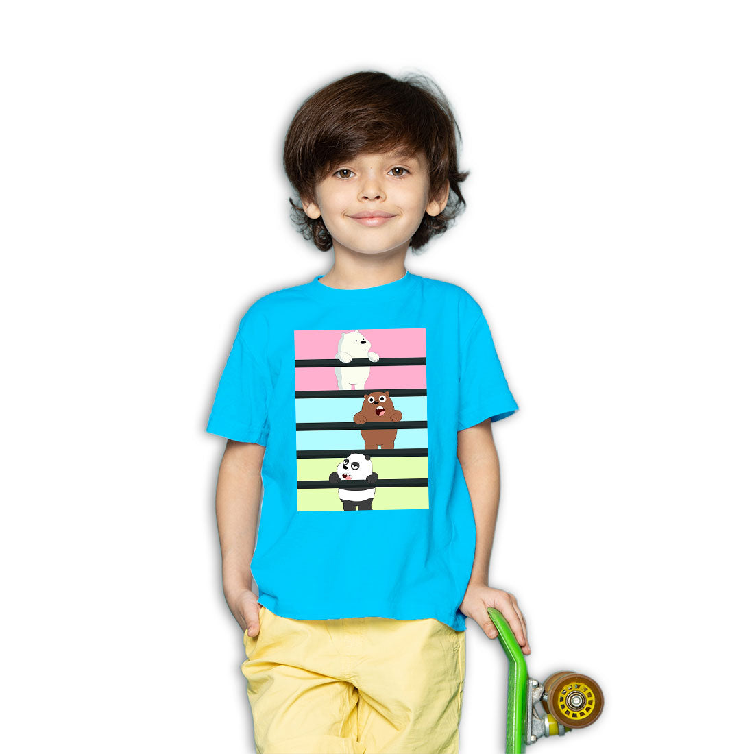 Panda & Bear Kids T-Shirt - Soft, Combed Cotton Comfort! (D54)