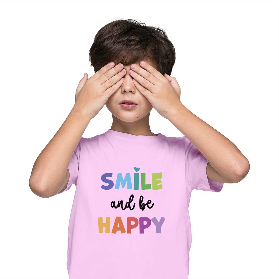 Smile and Be Happy Kids T-Shirt - Soft Cotton Comfort for Everyday Joy (D105)
