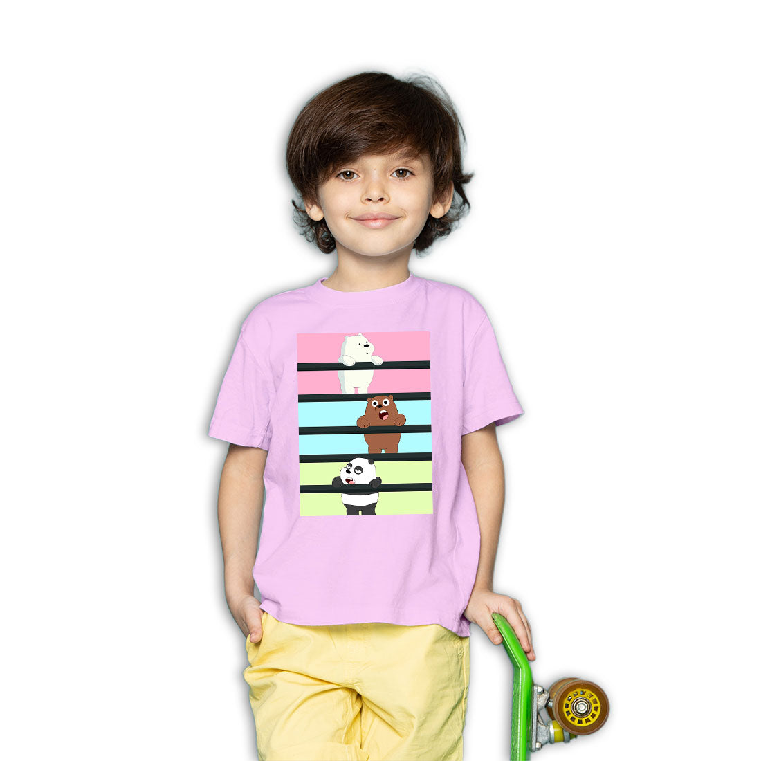 Panda & Bear Kids T-Shirt - Soft, Combed Cotton Comfort! (D54)