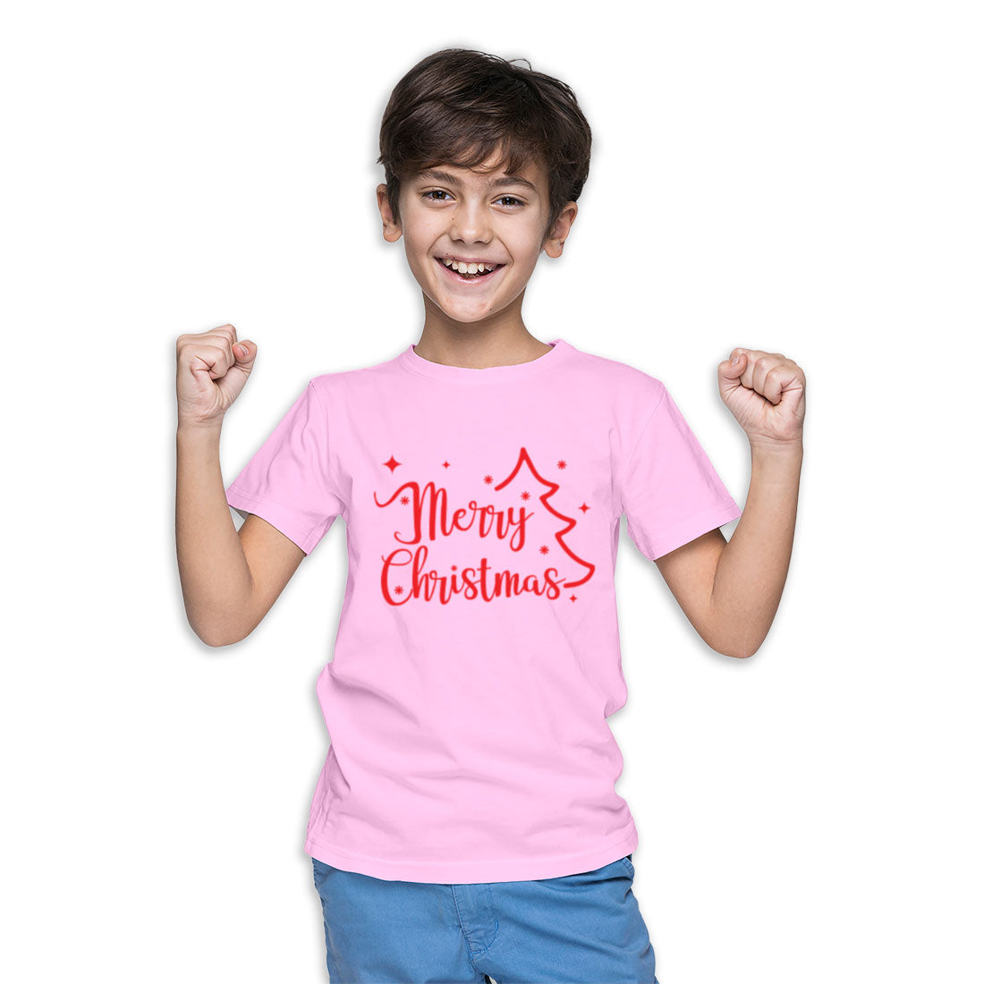 Merry Christmas Kids T-Shirt - Soft Cotton, Festive & Fun (D6)