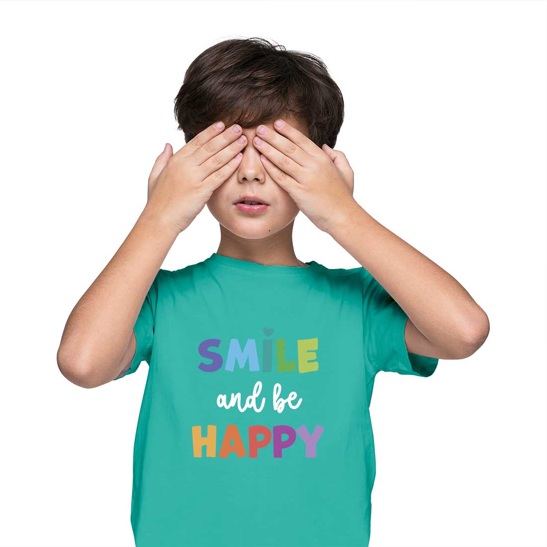 Smile and Be Happy Kids T-Shirt - Soft Cotton Comfort for Everyday Joy (D105)