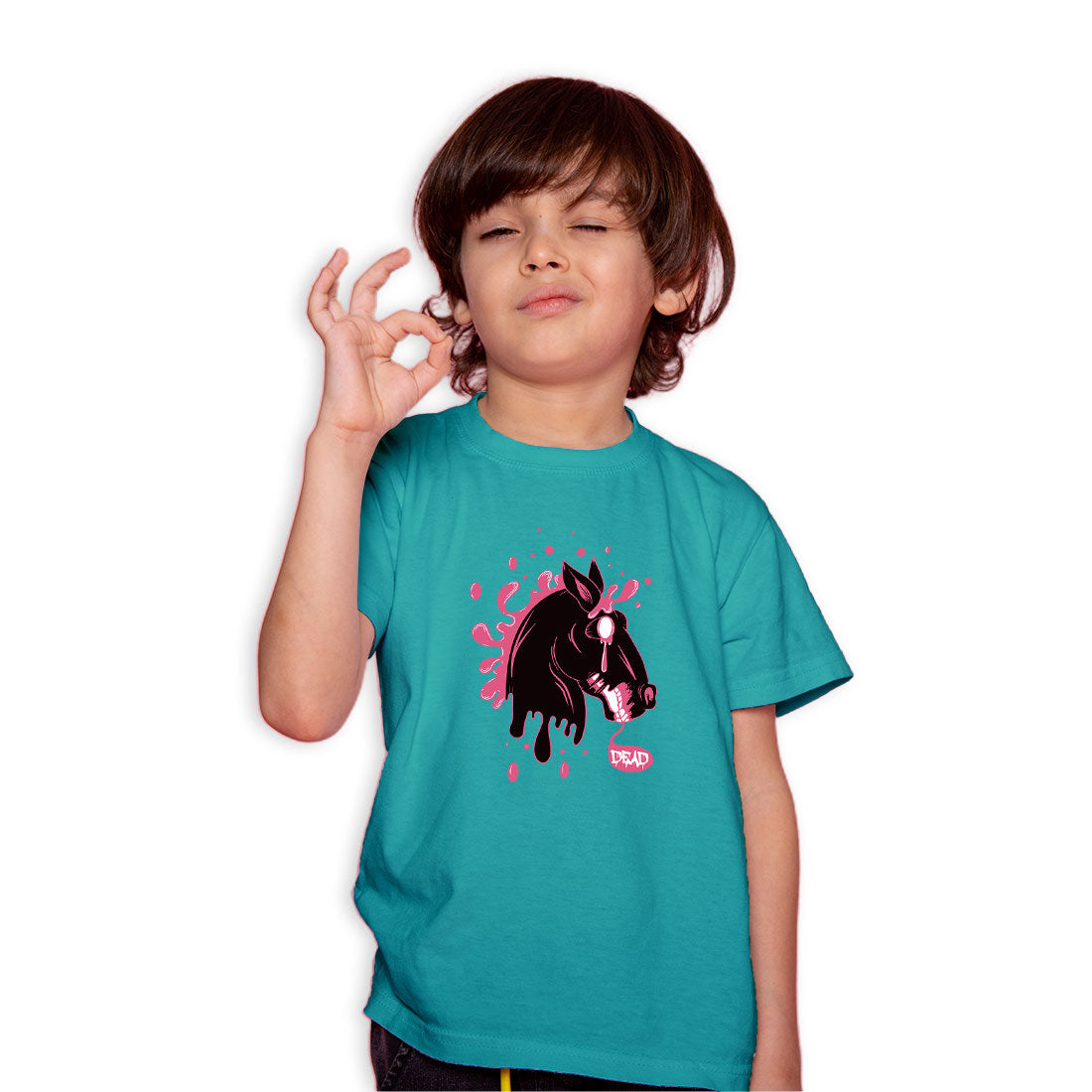Spooky Vibes Kids T-Shirt - Soft Cotton for Little Monsters (D78)