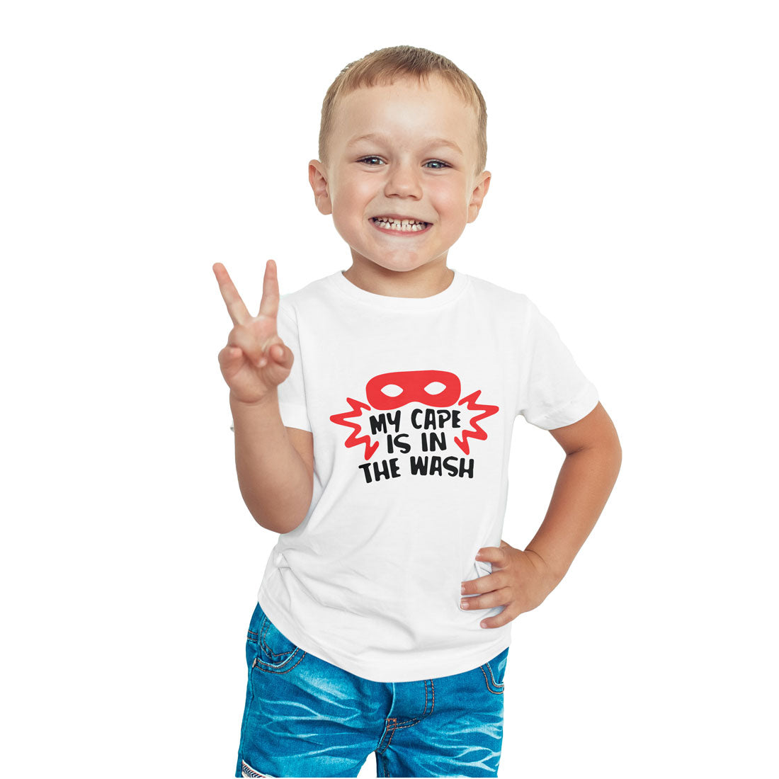 My Cap is in the Wash Kids T-Shirt - Super Combed Bio-Wash Cotton (D13)