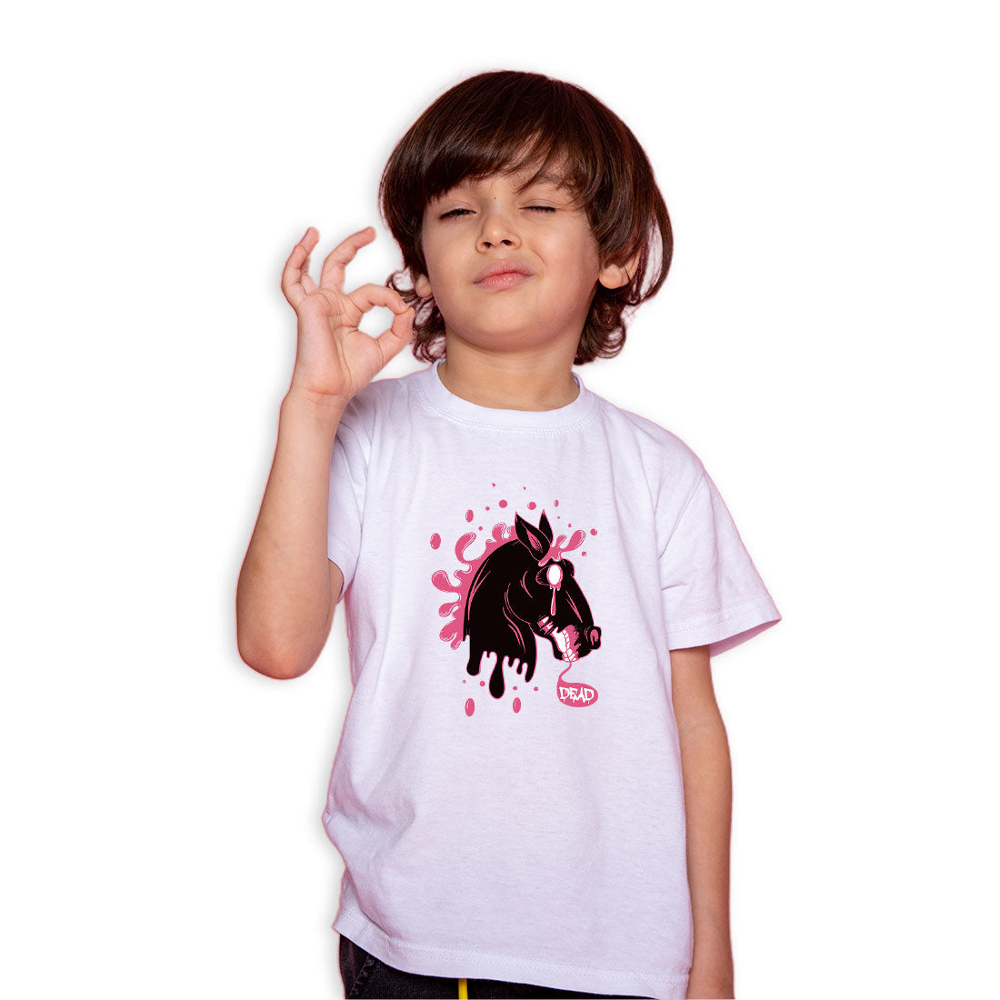 Spooky Vibes Kids T-Shirt - Soft Cotton for Little Monsters (D78)